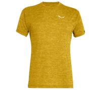 Salewa Puez Melange Dryton Short Sleeve T-shirt Yellow XL Men