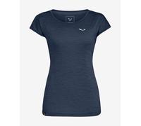 Salewa Puez Melange Dry Short-Sleeved T-Shirt Dark Blue Women - 38