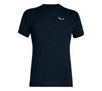 Salewa - Puez Melange Dry S/S Tee - T-shirt size 52, blue/black