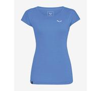Salewa Puez Melange Dryton Short Sleeve T-shirt Blue L Woman