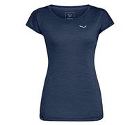Salewa Puez Melange Dry T-Shirt Women, Navy Blazer Melange, L, Female
