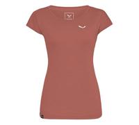Salewa - Women's Puez Melange Dry S/S Tee - T-shirt size 38, brown