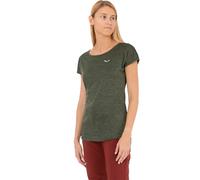 Salewa Puez Melange Dry Short Sleeve T-Shirt Greenish Grey - XL