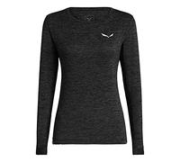 Salewa Puez Melange Dry W L/S Tee , Black Out, XL, Female