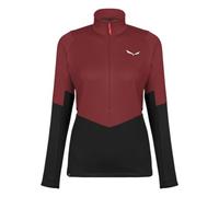 Salewa Puez Polarlite Half Zip Fleece Red Black Women - 34