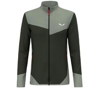 Salewa Puez Waffle Hybrid Polarlite Full Zip Fleece Green M Man