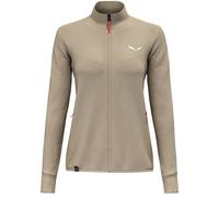 Salewa Puez Waffle Hybrid Polarlite Softshell Jacket Beige L Women