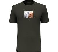 Salewa Pure Design Dry T-Shirt Men, Dark Olive, 50/L, Male