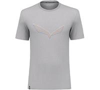 Salewa Pure Eagle Frame Dry M Tshirt, Heather Grey, L, Male