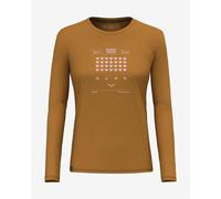Salewa Pure Space Game Merino Long Sleeve T-Shirt Brown Women - 42