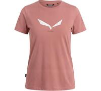 Salewa Solid Dry Short Sleeve T-shirt Pink L Woman