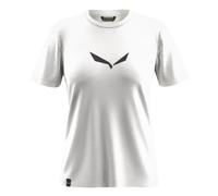 Salewa Solid Dry W T-Shirt, S, White New Logo