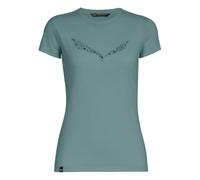 Salewa Solid Dry Short Sleeve T-shirt Blue XS Woman