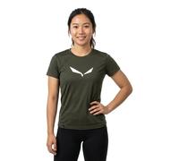 Salewa Solidlogo Dri-Release Short Sleeve T-Shirt Chrome Green Women - 34