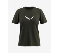 Salewa Solidlogo Dri-Release Short Sleeve T-Shirt Chrome Green Women - 36