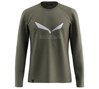Salewa - Solidlogo Dry L/S Tee - Longsleeve size M, olive