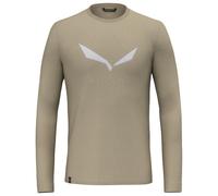 Salewa - Solidlogo Dry L/S Tee - Longsleeve size S, sand