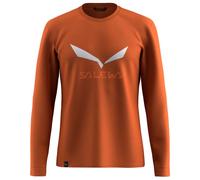 Salewa Solidlogo Dry L/S Tee M, Bombay Brown, 2XL