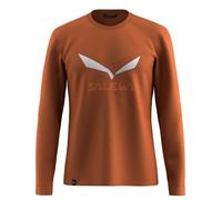 Salewa Solidlogo Dry L/S Tee M, Bombay Brown, 2XL