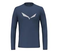Salewa Solidlogo Dry Long Sleeve Tee Men, Blue, L