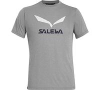 Salewa Solidlogo Dry M S/Tee T-Shirt - Heather Grey, 56/3x