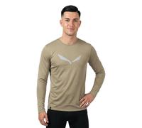 Salewa Men's Solidlogo Dry M L/S Tee. T-Shirt, Quicksand, XL