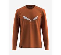 Salewa Solidlogo Dry L/S Tee M, Bombay Brown, 2XL