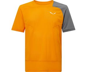 Salewa - Stretch, lightweight and breathable hiking T-shirt - Nxt Hyb T-Shirt M Turmeric for Men - Size M - Orange Orange M