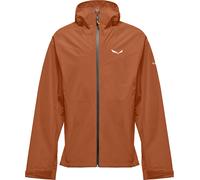 Salewa - Waterproof and windbreaker hiking jacket in POWERTEX 2.5L - Puez 2.5L Ptx Jacket M Bombay Brown for Men in Recycled Polyester - Size M Brown M