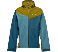 Salewa - Waterproof and windbreaker hiking jacket in POWERTEX - Puez 2.5L Ptx Jacket M Olive Oil Multi for Men in Recycled Polyester - Size M - Green Green M