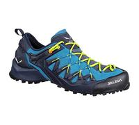 Salewa - Approach shoes - Ms Wildfire Edge Premium Navy/Fluo Yellow for Men - Size 10 UK - Blue Blue
