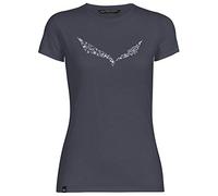 Salewa Women Solid Dry W S/S T-shirt - Premium Navy Melange, Size 38/32