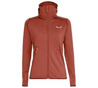 Salewa - Lightweight Stretch Fleece with Polarlite Zip - Agner Hybrid PL DST W FZ Hoody Etruscan Red Melange for Women - Size XS Red XS