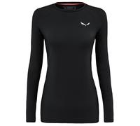 Salewa - Women's Cristallo Warm AMR L/S Tee - Merino base layer size 12, black