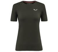 Salewa - Women's Cristallo Warm AMR Tee - Merino base layer size 6, olive