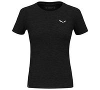 Salewa - Women's Eagle Minilogo Alpine Merino T-Shirt - Merino shirt size 14, black
