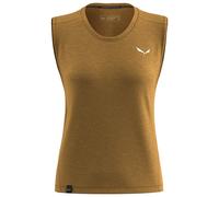 Salewa - Women's Eagle Minilogo Alpine Merino Tank Top - Merino shirt size 38, brown