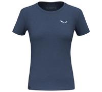 Salewa - Women's Eagle Minilogo AM T-Shirt - Merino shirt size 10, blue