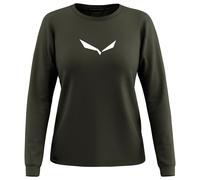 Salewa - Women's Eagle Solidlogo Dry Tee - Sport shirt size 12, olive/black