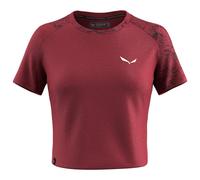 Salewa - Women's Lavaredo Hemp Crop T-Shirt - Sport shirt size 10, red
