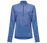 Salewa - Women's Pedroc Dry Wind HZ Tee - Longsleeve size 12, blue