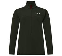 Salewa - Women's Puez Cammino PL Half Zip Jacket - Fleece jumper size 10, black/olive