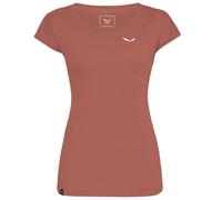 Salewa - Women's Puez Melange Dry S/S Tee - T-shirt size 32, brown