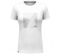 SALEWA Pure Building Dry W T-Shirt, White, S, FEMALE