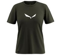 Salewa - Women's Solid Dri-Release S/S Tee - T-shirt size 4, olive/black