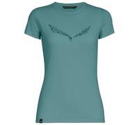 Salewa Solid Dry Short Sleeve T-shirt Blue S Woman