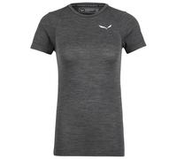 Salewa - Women's Zebru Fresh AMR T-Shirt - Merino base layer size 14, grey