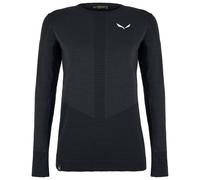 Salewa - Women's Zebru Responsive L/S Tee - Merino base layer size 8, black