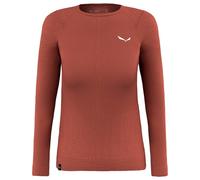 Salewa - Women's Zebru Responsive L/S Tee - Merino base layer size 8, red