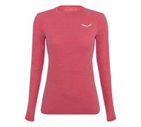 Salewa Zebru Fresh Merino Responsive Long Sleeve Tee Women, Calypso Coral, S, Female